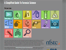 Tablet Screenshot of forensicsciencesimplified.org